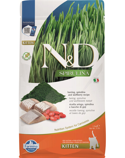 FARMINA N&D 50 g Krmivo so sleďom, spirulinou a goji bobuľami